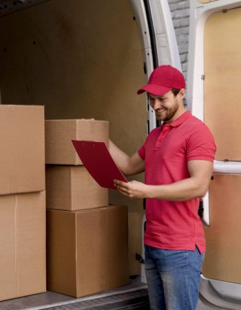 high-angle-delivery-man-checking-packages-list